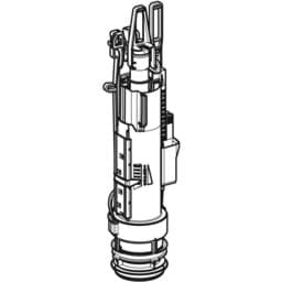 Obrázek GEBERIT Splachovací ventil Geberit typ 212 se škrticí klapkou, kompletní, pro skryté splachovací nádržky Omega #244.830.00.1