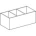 Obrázek GEBERIT Přihrádka do zásuvky Geberit VariForm, rozdělení ve tvaru H, pro dolní zásuvku Tmavě šedá / Melaminované #501.157.00.1