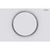 Obrázek GEBERIT Ovládací tlačítko Geberit Sigma10, pro splachování Start/Stop Deska a ovládací tlačítko: černé Designový kroužek: pochromovaný lesklý #115.758.KM.5