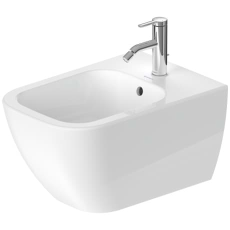 Bild von DURAVIT Wand Bidet 225815 Design by sieger design #2258151300 - Farbe 13, Anthrazit Matt, Anzahl Hahnlöcher pro Waschplatz: 1 365 x 540 mm