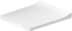 Obrázek DURAVIT Sedátko pro WC 002129 Design by sieger design #0021290000 - Barva 00, Bílá Vysoký lesk, Barva závěsů: Nerez, Překrývající se 371 x 433 mm