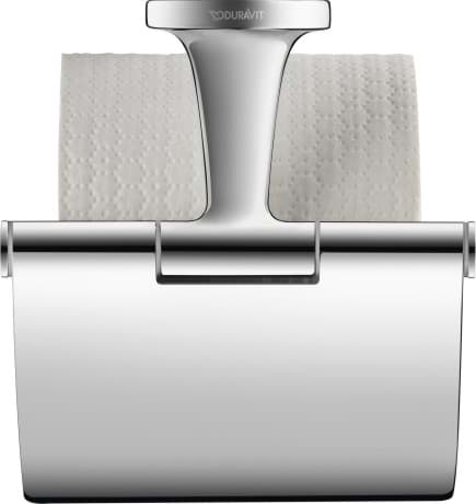 Bild von DURAVIT Papierrollenhalter 009940 Design by Philippe Starck #0099401000 - Farbe 10, Chrom 125 mm