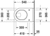 Obrázek DURAVIT Závěsný klozet 220109 Design by Philippe Starck #22010900001 - © Barva 00, Bílá Vysoký lesk, Množství vody na splachování: 6 l 365 x 540 mm