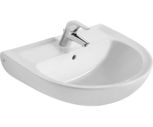 Bild von IDEAL STANDARD ECCO / Eurovit Waschbecken 55x45 cm mit 1 Hahnloch V154001 weiss