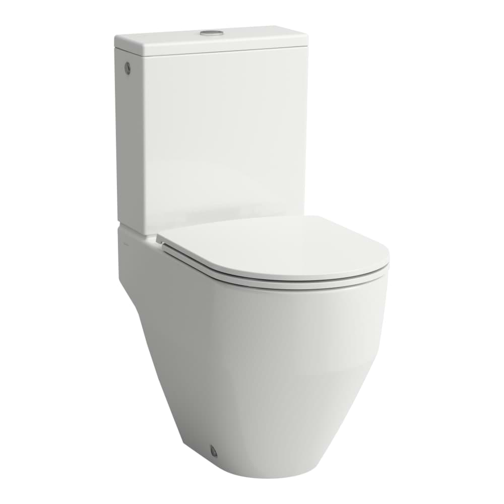 Bild von LAUFEN PRO Stand-WC-Kombination, Tiefspüler, spülrandlos, Abgang waagerecht oder senkrecht 650 x 360 x 430 mm _ 400 - Weiẞ LCC (LAUFEN Clean Coat) #H8259644000001 - 400 - Weiẞ LCC (LAUFEN Clean Coat)