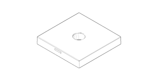 Obrázek DORNBRACHT rozeta 55 x 55 mm 092773003-00 chrom
