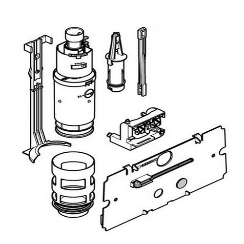 Bild von GEBERIT Umbauset dür UP-Spülkasten Typ 110.800, 240.515.00.1
