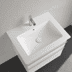 Obrázek VILLEROY BOCH Umyvadlo Venticello, 655 x 500 x 170 mm, bílá Alpine CeramicPlus, s přepadem #412465R1