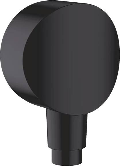 Зображення з  HANSGROHE FixFit Přípojka hadice S se zpětným ventilem a plastovým přívodním kolenem #26453670 - matná černá