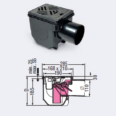 Ảnh của KESSEL sklepní vpust Drehfix DN 100, 27301