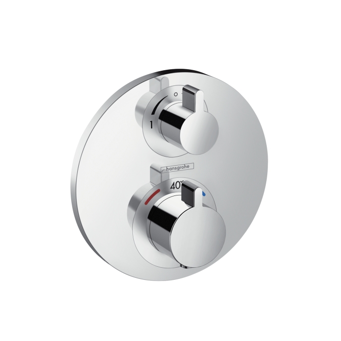 Obrázek HANSGROHE Ecostat S termostat pod omítku pro 2 spotřebiče chrom 15758000
