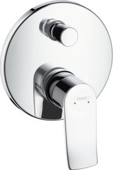 Obrázek HANSGROHE Metris Páková vanová baterie pod omítku #31493000 - chrom