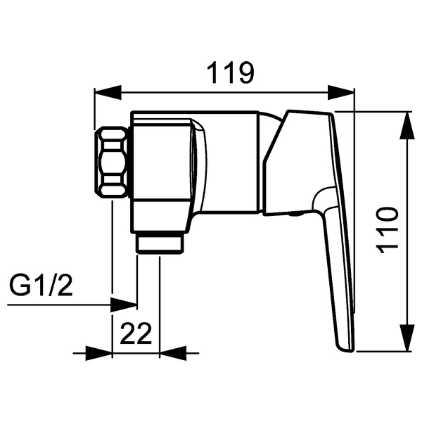 Bild von HANSA HANSAPOLO Brausebatterie #51450163