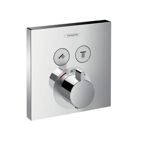 Obrázek HANSGROHE ShowerSelect termostat pod omítku pro 2 spotřebiče chrom 15763000
