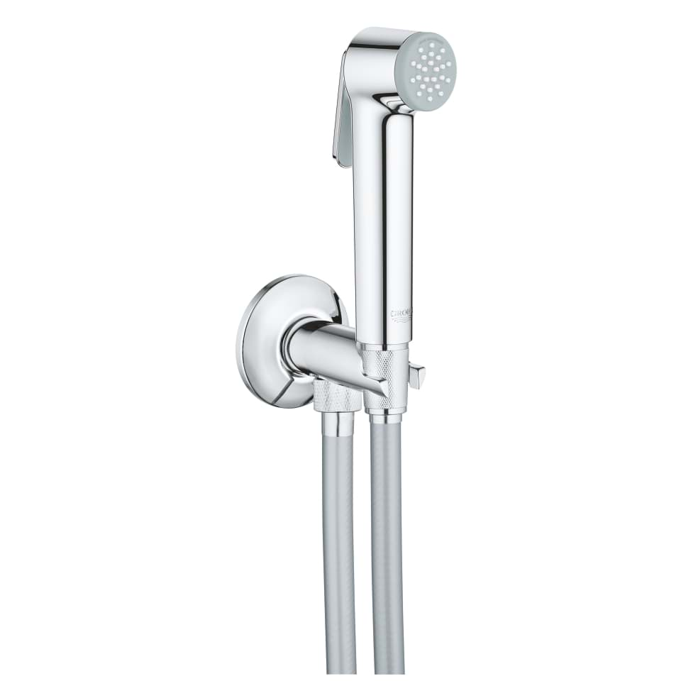 Bild von GROHE Tempesta-F Trigger Spray 30 Wandhalterset mit selbstschließendem Absperrventil, 1 Strahlart #26358000 - chrom