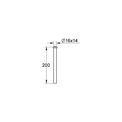 Bild von GROHE Spülrohr-Verlängerung #37042000 - chrom