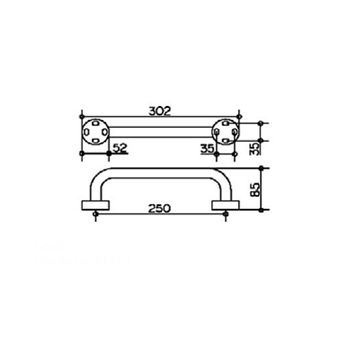 Ảnh của KREINER HAMBURG madlo 250mm - chrom