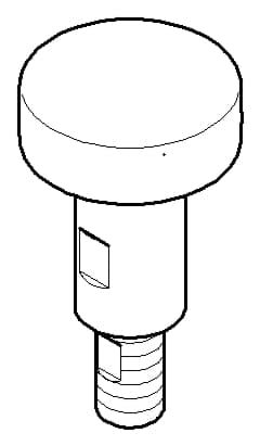 Ảnh của DORNBRACHT Táhlo pro přepínač s knoflíkem Ø 26 x 47,3 mm - chromované #90310913900-00