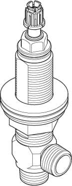 Зображення з  DORNBRACHT Boční pravý uzavírací ventil prodloužený 7 mm 1/2" - #9017110403390
