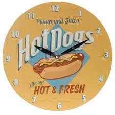 Obrázek Nástěnné hodiny 28cm, Hot Dogs #150012744

