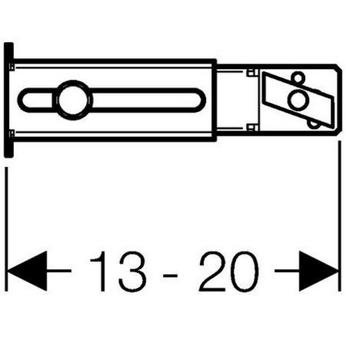 Bild von GEBERIT DUOFIX Fußbefestigung an der Rückwand 111.867.00.1
