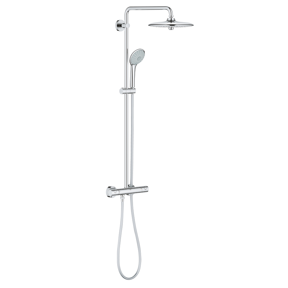 Bild von GROHE Euphoria System 260 Duschsystem mit Thermostatbatterie für die Wandmontage #27296002 - chrom