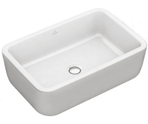 Bild von VILLEROY & BOCH Architectura Aufsatzwaschtisch ohne Überlauf 412761R1 weiß mit CeramicPlus