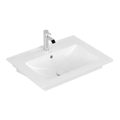 Bild von VILLEROY BOCH Venticello Waschbecken, 655 x 500 x 170 mm, Weiß Alpin CeramicPlus, mit Überlauf #412465R1