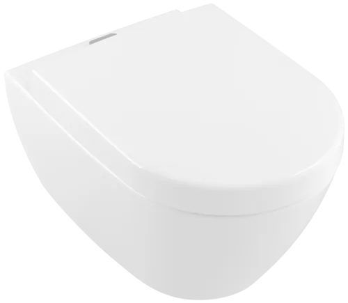 Bild von VILLEROY BOCH Subway 2.0 Tiefspül-WC spülrandlos, wandhängend, mit ViFresh, Weiß Alpin CeramicPlus #5614A1R1