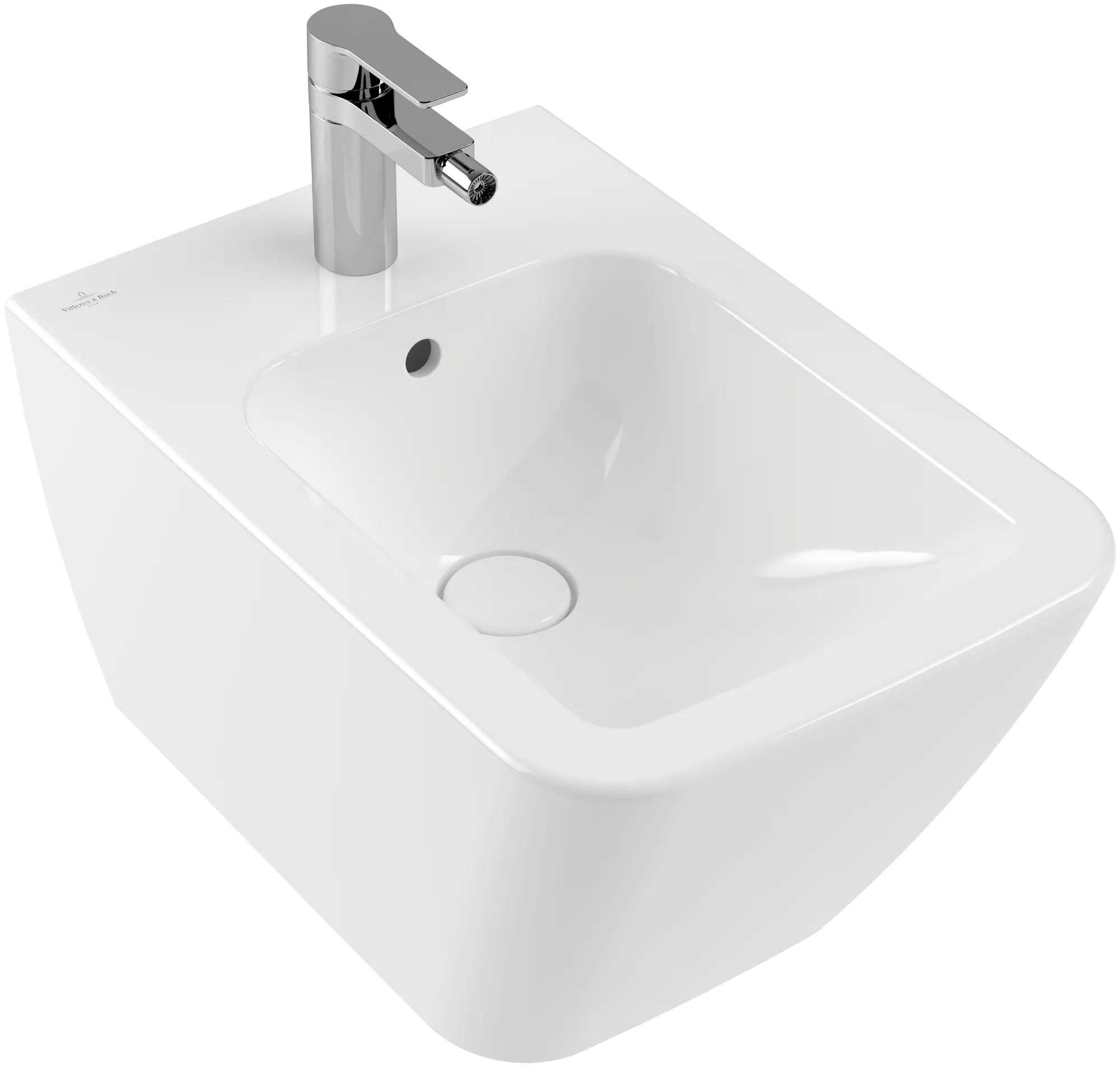 Obrázek VILLEROY BOCH Bidet Finion, závěsný, 375 x 320 mm, White Alpine CeramicPlus #446500R1