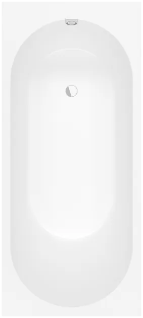 Bild von VILLEROY BOCH Oberon 2.0 rechteckige Badewanne, 1800 x 800 mm, Weiß Alpin #UBQ181OBR2DV-01