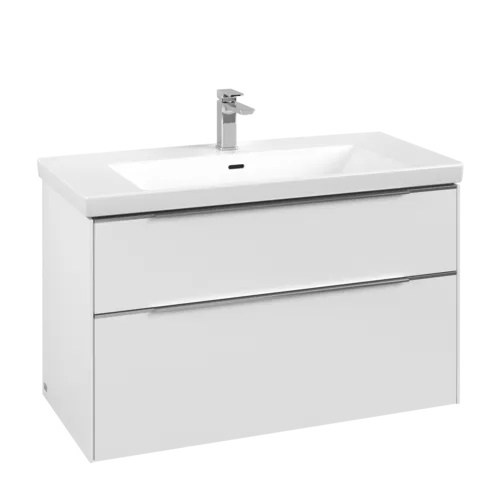 Bild von VILLEROY BOCH Subway 3.0 Waschbeckenunterschrank, 2 Auszüge, 973 x 576 x 478 mm, Pure White C57000VF