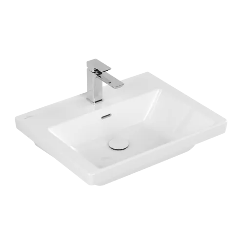 Bild von VILLEROY BOCH Subway 3.0 Waschbecken, 600 x 470 x 165 mm, Weiß Alpin, mit Überlauf #4A706001