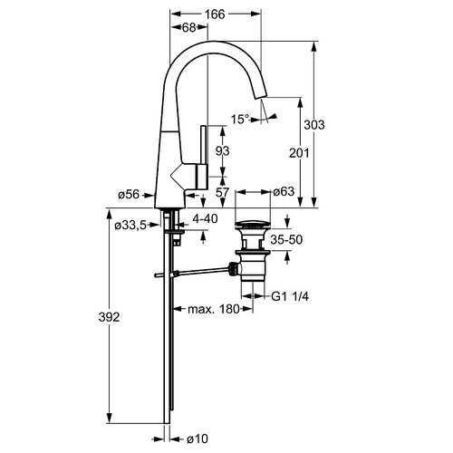 Bild von HANSA HANSADESIGNO Waschtischbatterie #51032173