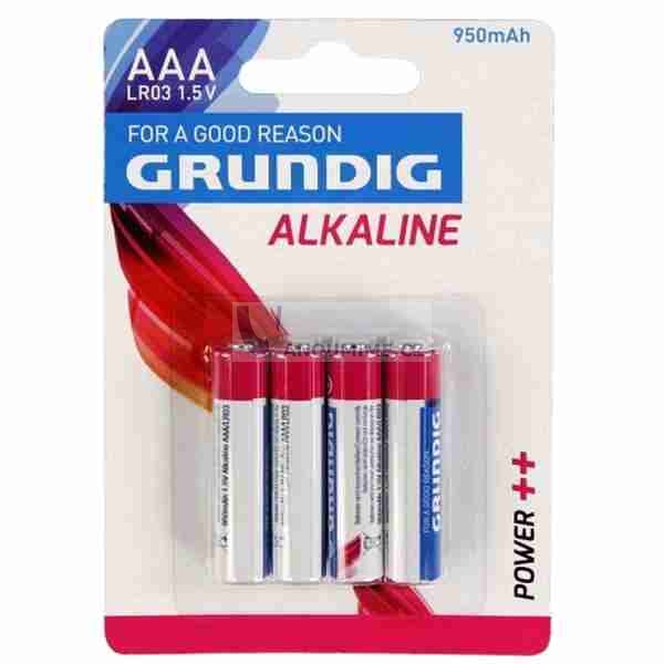 Зображення з  Grundig alkalická baterie AAA, 950mAh, 4ks