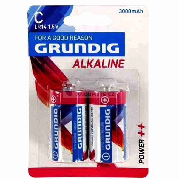 Bild von Grundig alkalická baterie typ C, 1,5V, 3000 mAh, 2 ks