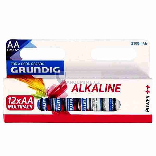 Obrázek Grundig alkalická baterie AA, 2100mAh, 12ks