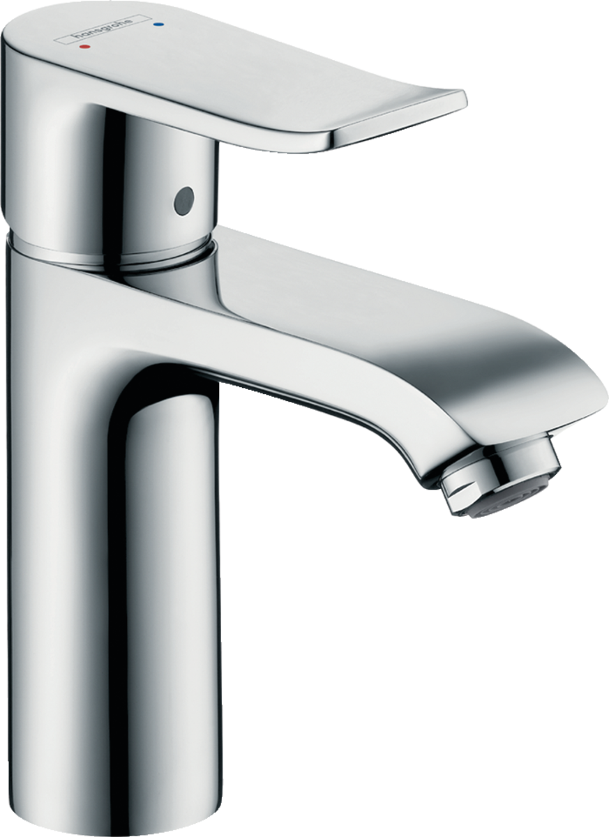 Bild von HANSGROHE Metris Einhebel-Waschtischmischer 110 LowFlow 3,5 l/min mit Zugstangen-Ablaufgarnitur #31203000 - Chrom