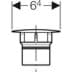 Obrázek GEBERIT Kryt odtokového ventilu Geberit pro odpadní ventil s volným přívodem Pochromovaná lesklá #241.993.21.1