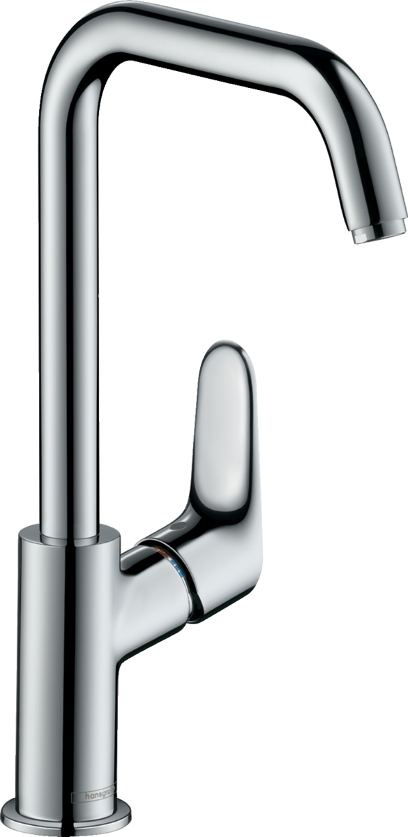 Bild von HANSGROHE Focus Einhebel-Waschtischmischer 240 mit Schwenkauslauf und Zugstangen-Ablaufgarnitur #31609000 - Chrom