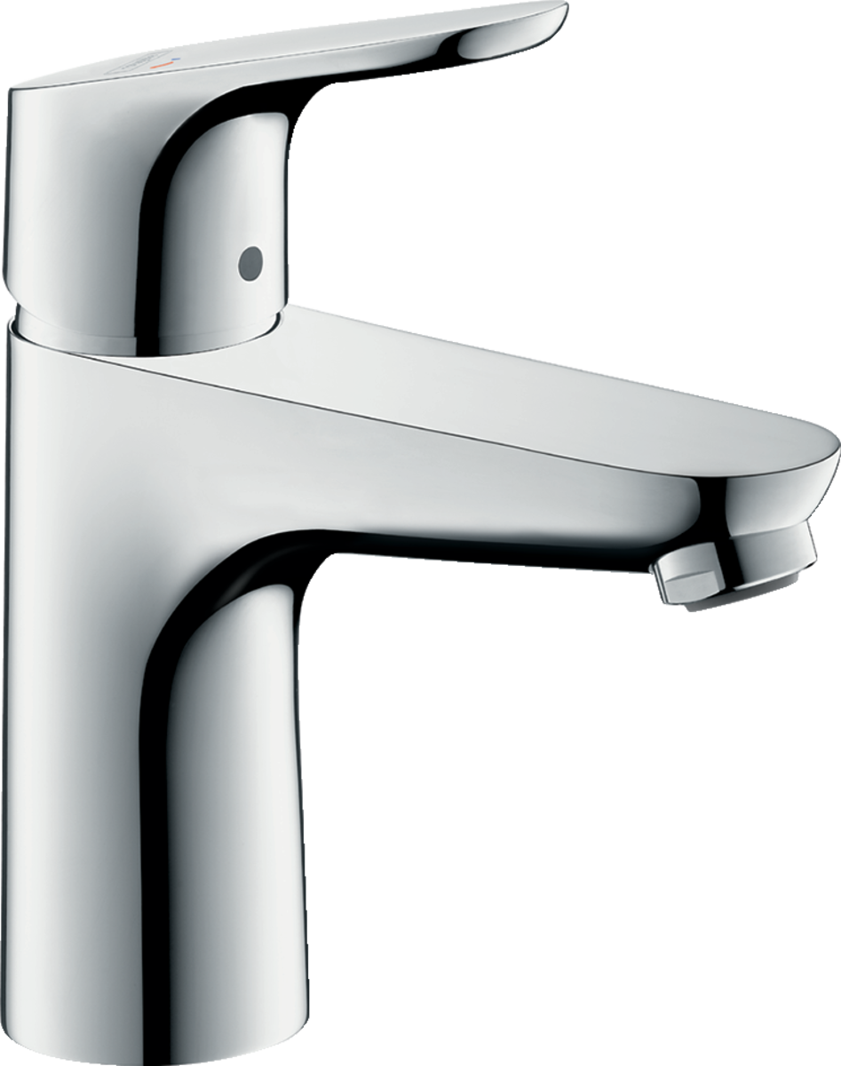 Bild von HANSGROHE Focus Einhebel-Waschtischmischer 100 CoolStart mit Zugstangen-Ablaufgarnitur #31621000 - Chrom