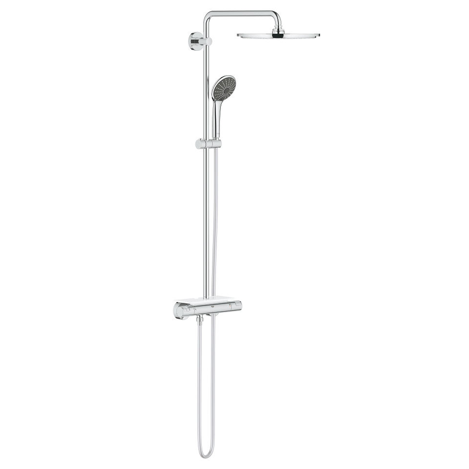 Bild von GROHE Vitalio Joy System 310 Duschsystem mit Thermostatbatterie für die Wandmontage #26401000 - chrom