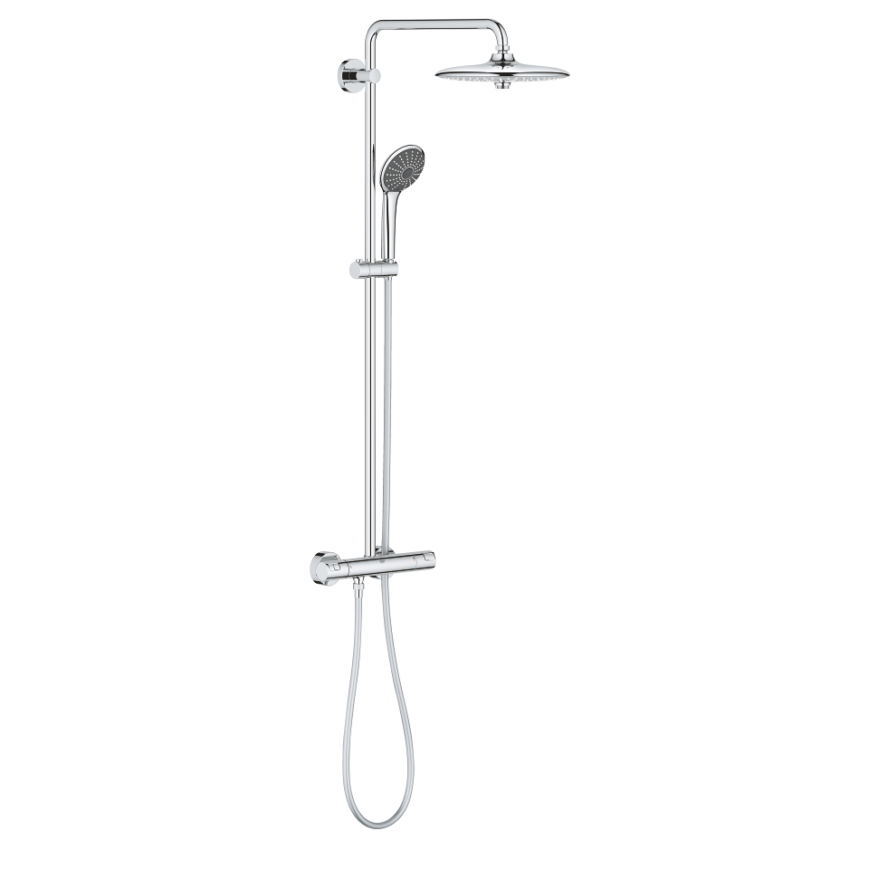 Bild von GROHE Vitalio Joy System 260 Duschsystem mit Thermostatbatterie für die Wandmontage #27298002 - chrom