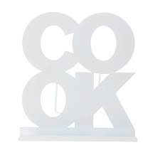Bild von Stojánek na kuchařku COOK, kovový, bílý #150013160