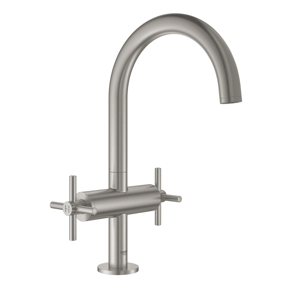 Bild von GROHE Atrio Waschtisch-Einlochbatterie, 1/2″ L-Size #21019DC3 - supersteel