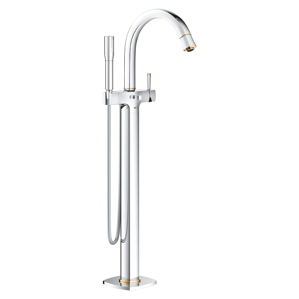 Ảnh của GROHE Grandera Páková vanová baterie, DN 15, montáž do podlahy chrom / zlatá #23318IG0