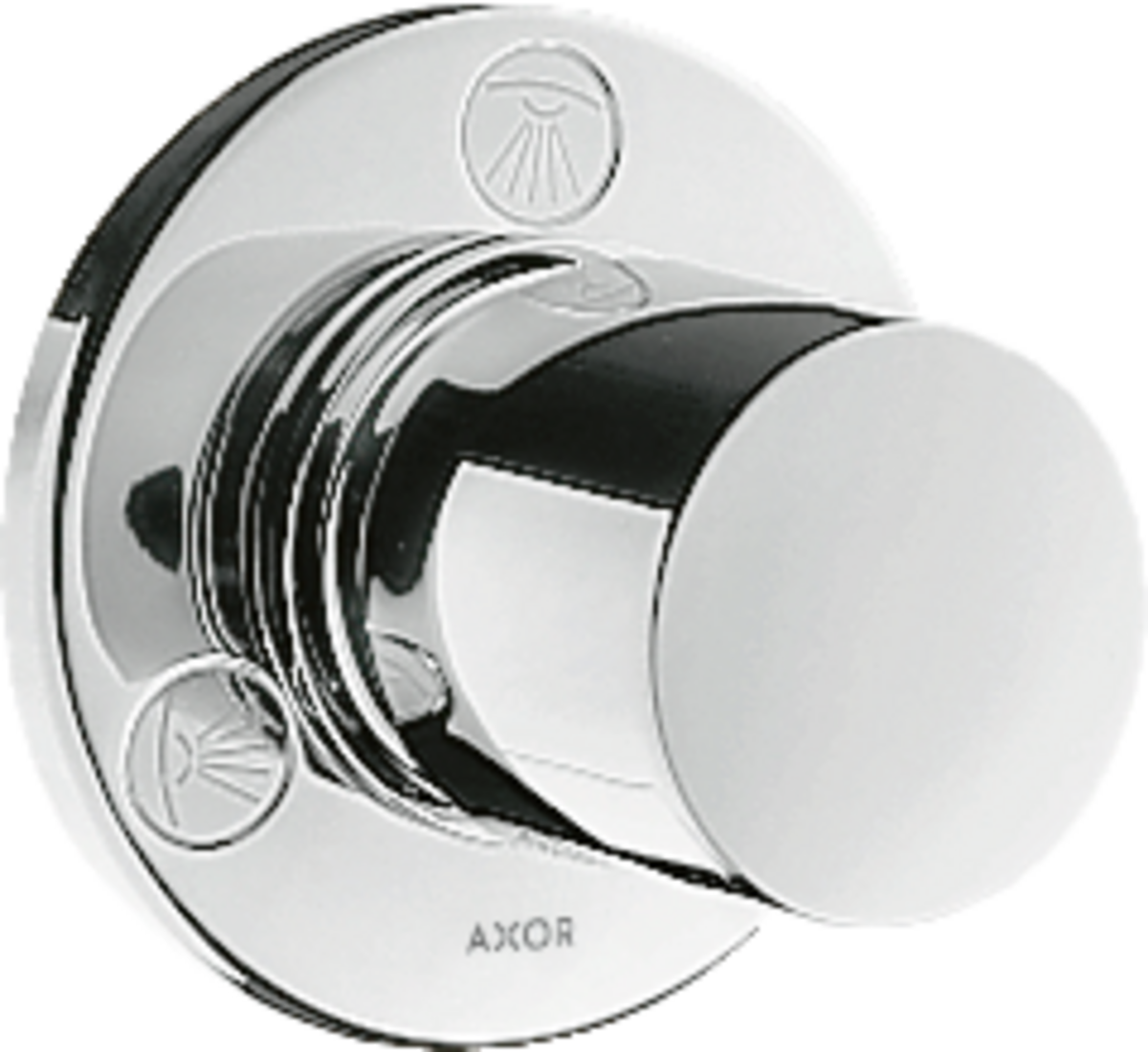 Ảnh của HANSGROHE AXOR Uno Uzavírací a přepínací ventil Trio /Quattro s podomítkovou instalací #38933000 - chrom