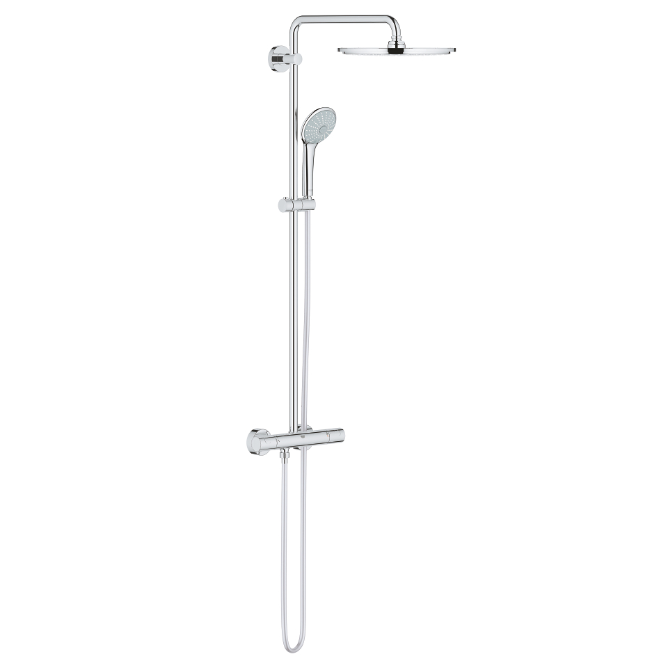 Bild von GROHE Euphoria System 310 Duschsystem mit Thermostatbatterie für die Wandmontage #26075000 - chrom