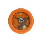 Bild von Nástěnné hodiny, průměr 26 cm, motiv medvěd, oranžové