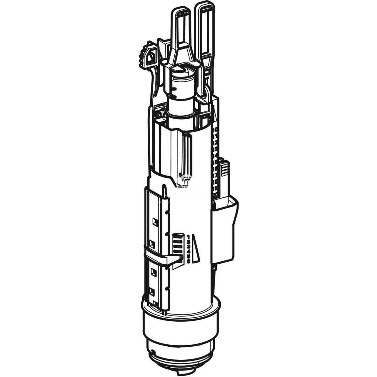 Зображення з  GEBERIT vypouštěcí ventil typ 212, pro splachovací nádržku pod omítku Sigma, Delta a UP300 244.821.00.1